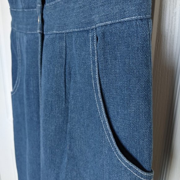 Mo.vint NY Denim Fitted Button Down Dress - Picture 7 of 12